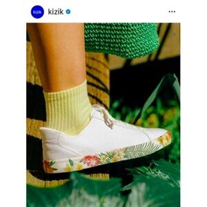 Kizik Irvine Honolulu Floral Limited Edition Sneakers Slip On Comfort Shoes 6